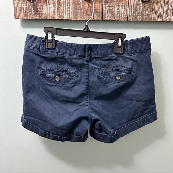 Banana Republic | City Chino Shorts | Size 4P Navy Blue - Picture 9 of 11